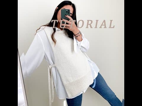 Knitted Vest - Tutorial (subtitles)